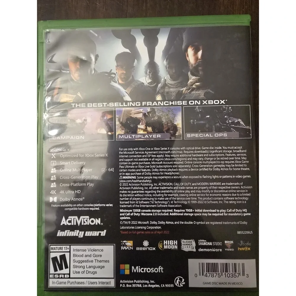 Call of Duty: Modern Warfare Cross Gen Edition Microsoft Series X / Xbox‎ One